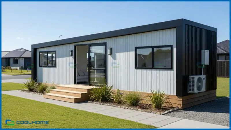 Nhà lắp ghép hai phòng ngủ đáp ứng tốt nhu cầu ở lâu dài của gia đình trẻ