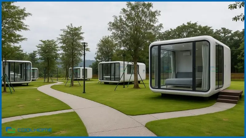 Vật liệu sử dụng trong nhà phi thuyền thường có bền và tuổi thọ cao