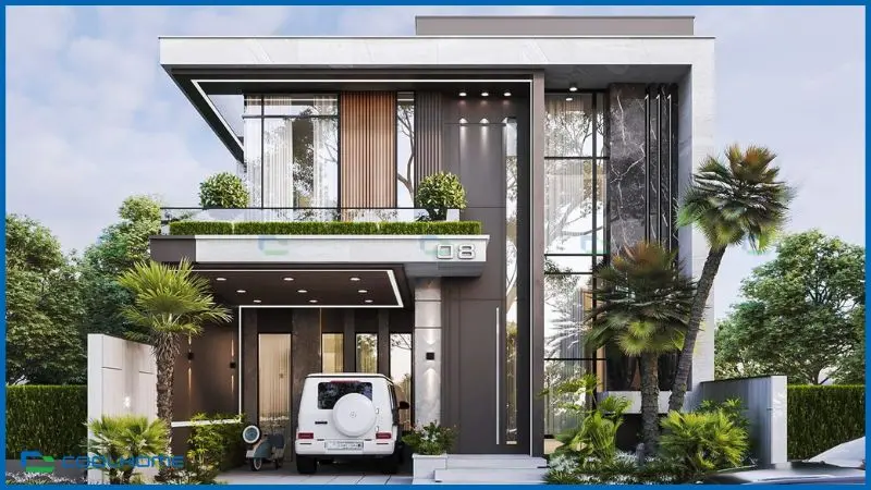 Biệt thự hiện đại 2 tầng mang lại cảm giác sang trọng và đẳng cấp cho gia chủ