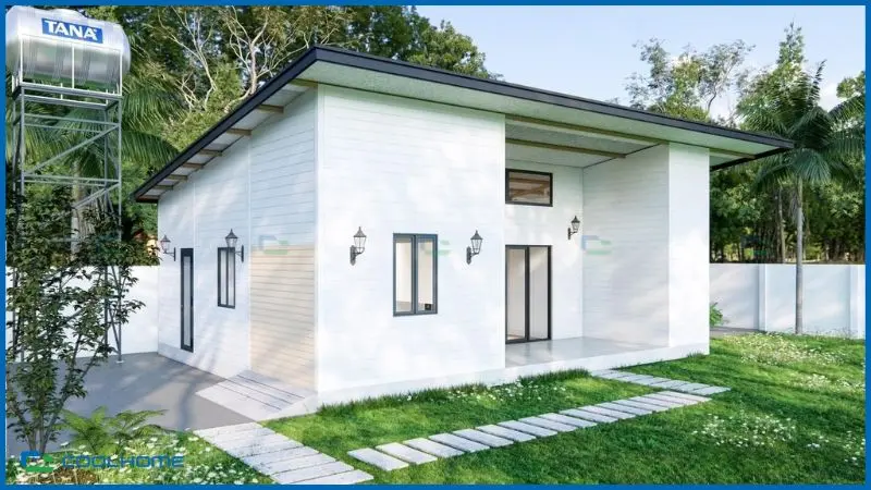 Khung thép chắc chắn giúp nhà lắp ghép tăng khả năng chịu lực khi xảy ra động đất