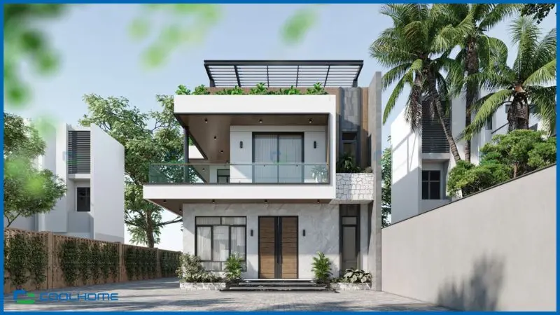 Ánh sáng tự nhiên giúp không gian biệt thự trở nên rộng rãi và thông thoáng hơn nhiều