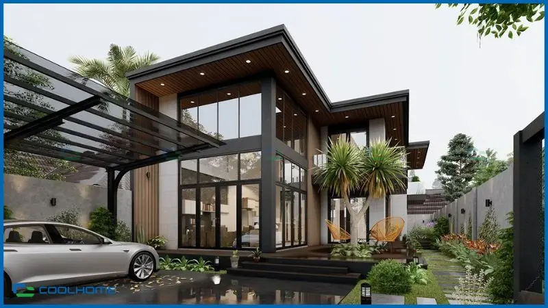 Biệt thự tối giản luôn ưu tiên công năng thay vì các chi tiết trang trí cầu kỳ phức tạp