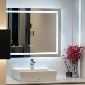 Nhà phi thuyền di động thông minh Zen 30F không thể bỏ qua gương nhà tắm sử dụng đèn led