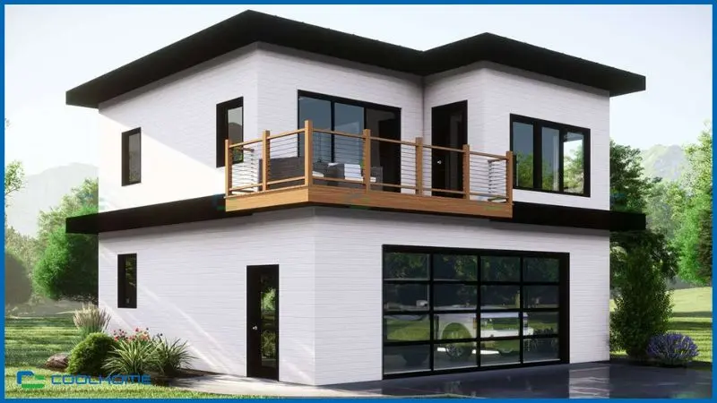 Thiết kế đồng bộ giữa gara và kiến trúc tạo nên tổng thể hài hòa và đẹp mắt